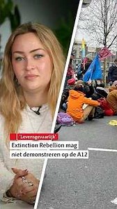 Burgemeester Dijksma verbiedt demonstratie op A12 #ExtinctionRebellion #rtvutrecht #utrecht