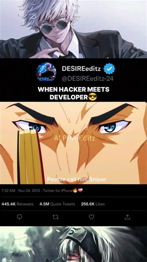 WHEN HACKER MEETS DEVELOPER 😎#anime #aesthetic#amv#anime #edit#shorts #shortsfeed#shortsviral