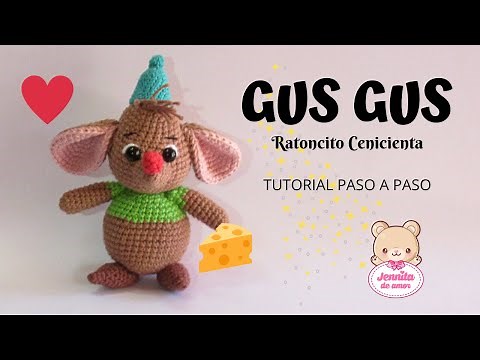 GUS GUS Cinderella Mouse Amigurumi Step-by-Step Tutorial (Pattern in Description)