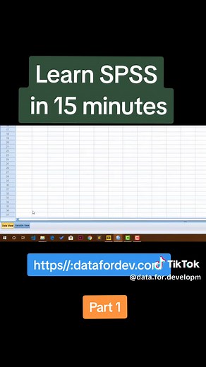 It's very easy to learn #fyp #dataanalytics #spss #datafordev #data