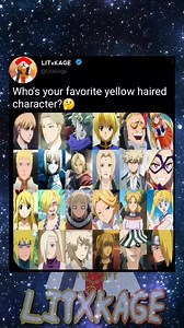 Who's your favorite yellow haired character?🤔 #animeedit #animeedits #animememes #animememe #animelife #animefanart #animekawaii #animefreak #animelovers #animeartist #animestyle #animeamv #animeislife #animeboys #animecute #animesketch #loveanime #animeforlife #animefans #animecosplay | Litxkage