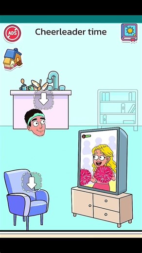 Cheerleader time!? Impossible date gameplay #shortvideos #impossibledate