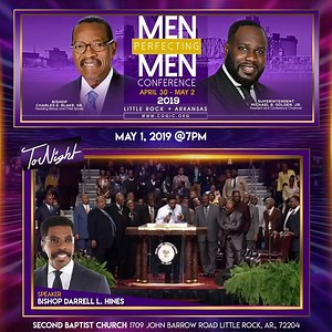 The #COGIC Men's Conference continues with the second phenomenal night of preaching! The service will be streaming tonight at 7 pm CST. Tune in to hear a life changing word from Bishop Darrel Hines on www.COGIC.org! #TeamCOGIC | Church Of God In Christ, Inc.