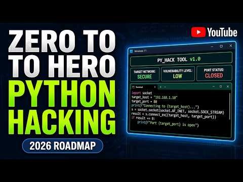 Master Ethical Hacking with Python in 2026! 🐍💻 Start your Zero to Hero journey today. #cybersecurity