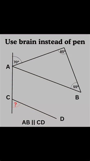 Think & Solve on Instagram: "Basic mathematics Triangle problem algebra tricky problem #mathteacher #mathlover #mathfun #algebra"