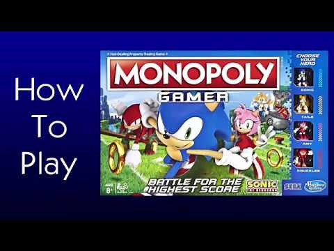 How To Play Monopoly Gamer: Sonic The Hedgehog Board Game (Hasbro 2019)