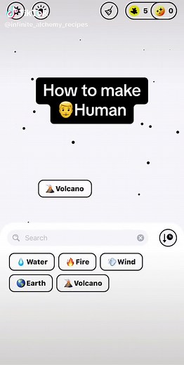 How to Create a Human in “Infinite Alchemy” Game