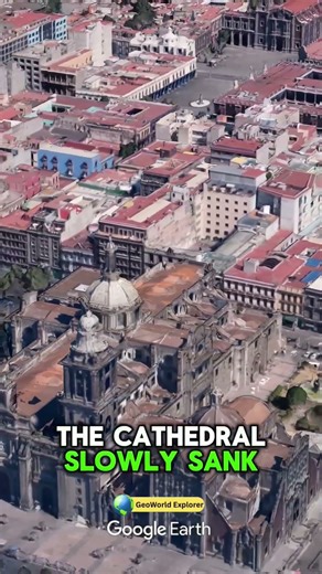 “The Cathedral That Won’t Stop Sinking! 😱⛪” #exploreny #travel#geoworld #historyfacts