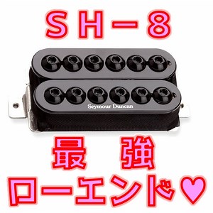 【獰猛メタル】Seymour Duncan SH-8 レビュー：Invader ダンカン最恐ローエンドの歪み徹底解説 | ギターいじリストのおうち