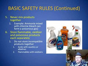 Understanding the dangers of household chemicals.