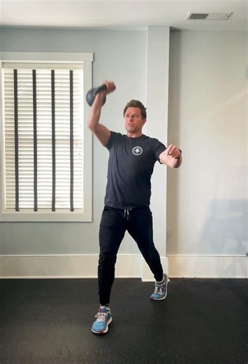 Kettlebell Split Squat Thruster
