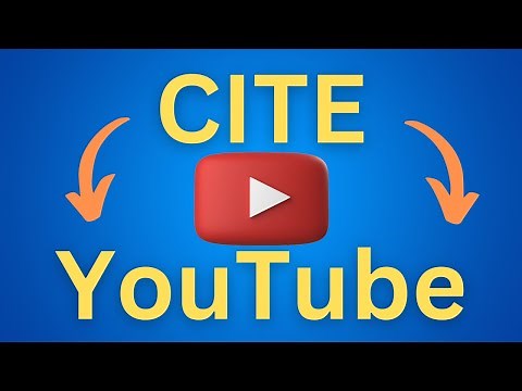 How to cite YouTube in MLA