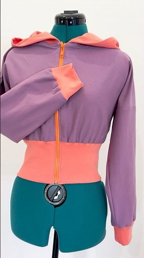 DIY Colorblock Hoodie from Free Sewing Pattern