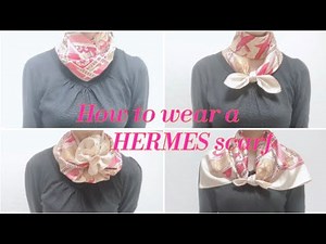 《日本で1番わかりやすい》エルメススカーフ★簡単で華やかな巻き方★#scarf#fashion#hermes