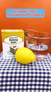 You may not think about it, but cleaning your appliances that help you clean are a great idea, too! Today we're sharing a simple #nontoxic and #DIY way to clean your dishwasher! You'll need: 💧 Water 🍋 Lemon 🟦 Baking Soda And that's it! Follow along for this simple dishwasher cleaner. 🤗 | MaryRuth's
