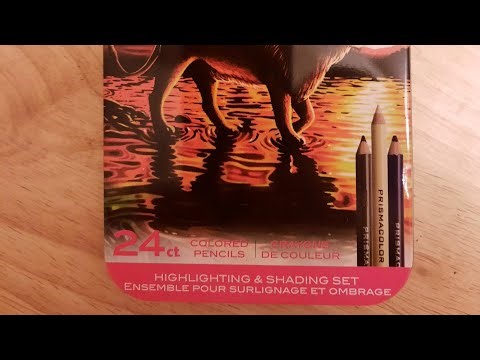 Swatching Prismacolor Premier Highlights and Shading pencil set