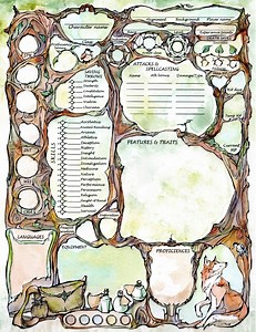 Dnd 5e Druid Character Sheet / Fillable PDF Digital Download / Dungeon and Dragons Gifts / Fantasy GM Gift - Etsy UK