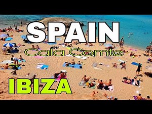 🏝️Cala Comte Beach Ibiza|Most Famous Beach | Ibiza Best Beaches| Top Beaches in Ibiza|beach walk