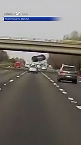 A vehicle plummeted off an overpass and onto an interstate in Sacramento, California earlier this week. The Sacramento Police Department said the crash happened near the offramp for West El Camino Avenue. Video from a driver’s dashcam shows the dramatic moment the vehicle veered off the overpass and onto the freeway below. Other motorists narrowly avoided the fallen vehicle and debris. Police say the driver was taken to a nearby hospital for treatment. avoided | WCBD News 2