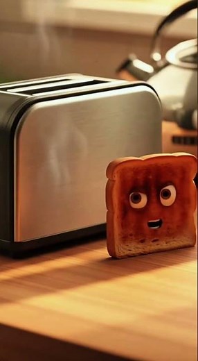 Angry Toast Pops Out of the Toaster and Starts Complaining 😂🔥