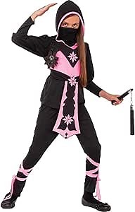 Rubie's Child's Pink Crystal Ninja Costume, Medium