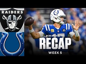 Daniel Jones & Jonathan Taylor power Colts past Raiders, improve to 4-1 on season | Game Recap