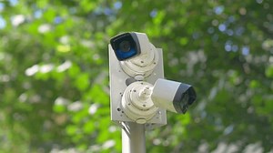 Security Cameras City 4k Slow Motion Stock Footage Video (100% Royalty-free) 1100606877 | Shutterstock