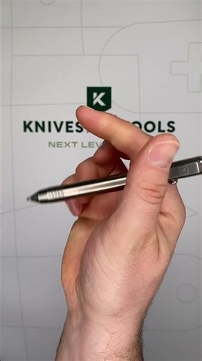 Big Idea Design Base Line Bolt Action Pen BS BA RW Raw Titanium, everyday carry pen