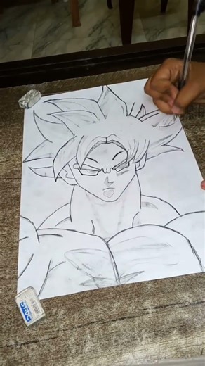 Goku drawing tutorial |part=1 #art #artist #phonkmusic