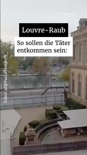Louvre-Raub: Täter bei der Flucht gefilmt? #nachrichten #news
