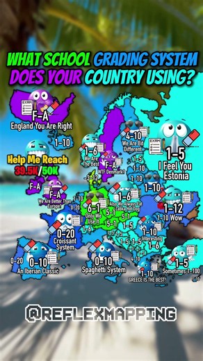 What School Grading System Does Your Country Using #mapping #map #shorts