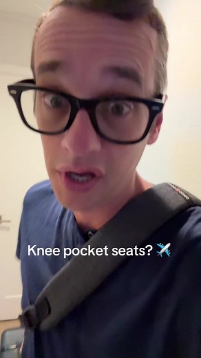 They may have gone too far #airlingus #kneepocket #skit | aer lingus knee pocket seat