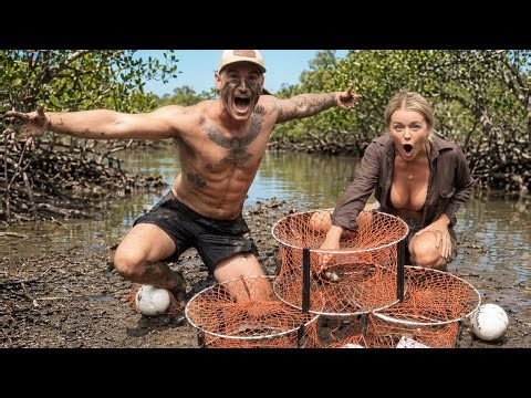 2 Days in the Remote Mangrove Forest - Mini Mud Crab Pot Challenge