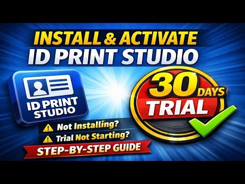 ID Print Studio Install & Trial Activation — Complete Step-by-Step Guide #idprintstudio 