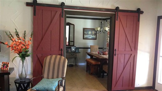 Sliding barn door you can build at home