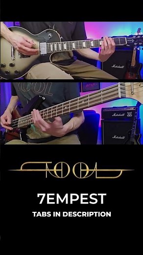 TOOL - 7empest - Guitar and Bass Cover (Tempest)