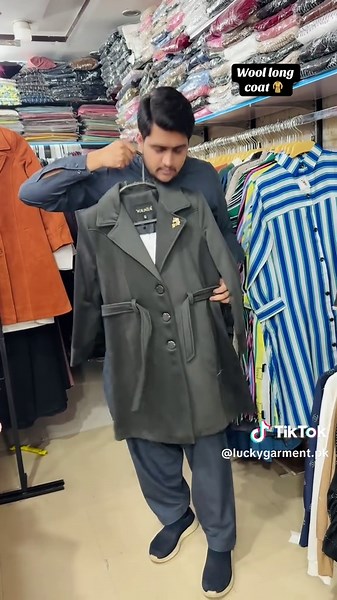 Wool lond coat 🧥 winter coat 🔥 winter coats for girls 🔥 #wool #longcoat #coat #wintercoat #luckygarmentslayyah