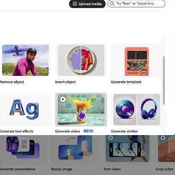 ✨Generate image & Generate video in Adobe Express