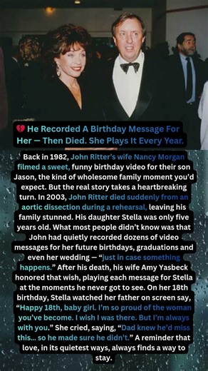 💔 He Recorded A Birthday Message For Her — Then Died. She Plays It Every Year. #hollywood