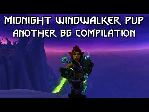 Midnight Windwalker PvP || Big Burst and 1vX's in BG's || WoW Patch 12.0.1