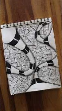 Abstract Curved Line Pattern 🗓️ Day 69 | Inky Canvas Palette