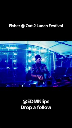 Fisher throwing down at Out 2 Lunchtime Festival 🔥 #edm #music #dance #fyp #festival