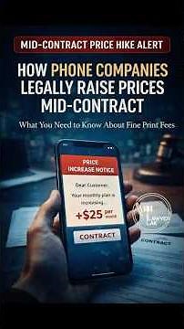 How Phone Companies LEGALLY Raise Your Prices Mid-Contract 😳📱 | The Truth You Need to Know