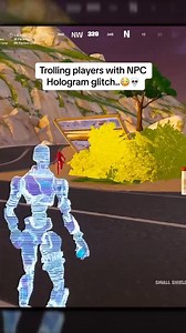 Trolling Players With NPC Hologram Glitch😱💀🤣 - #Fortnite #BattleRoyale #Gaming | G-PEP 133