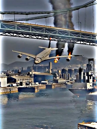 Airplane engine fail 😭 #crash #airplanes