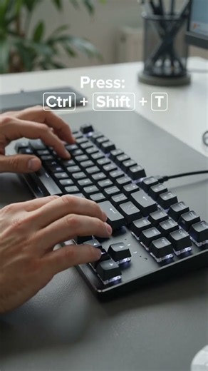 Accidentally Closed a Tab? Here's the 2-Second Fix! 🤯 #Shorts