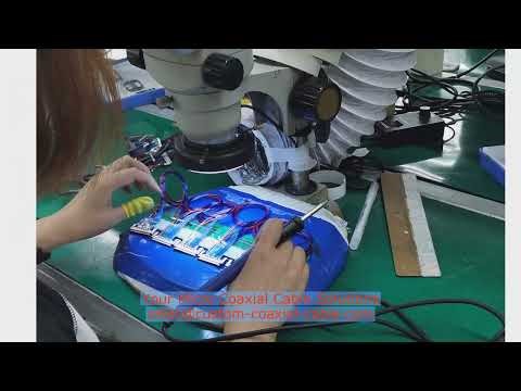 overmolded micro coaxial cable assemblies 32 Awg Micro Ribbon Coax Cable 50-ohm micro-coax United Ki