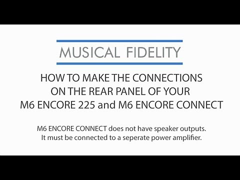 Connecting external sources to the M6 Encore Connect & Encore 225