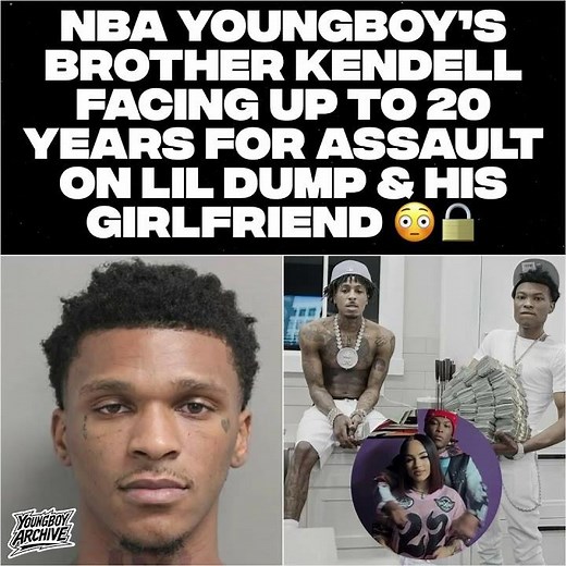 NBA YoungBoy’s Brother Kendell Facing Up To 20 Years For Assault On Lil Dump & His Girlfriend 😳🔒!