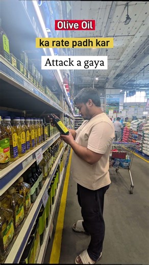 Heart ke liye accha… wallet ke liye khatarnak 😭😂 #oliveoil #shorts #funny